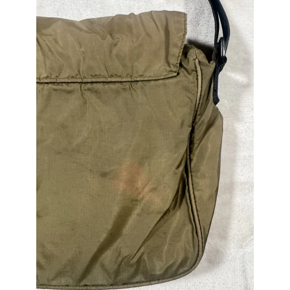 Polo Jeans Shoulder Bag Green Nylon